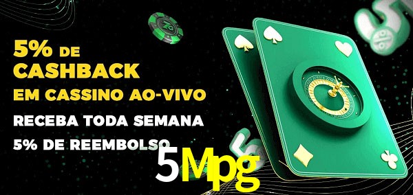 Promoções do cassino ao Vivo 5Mpg